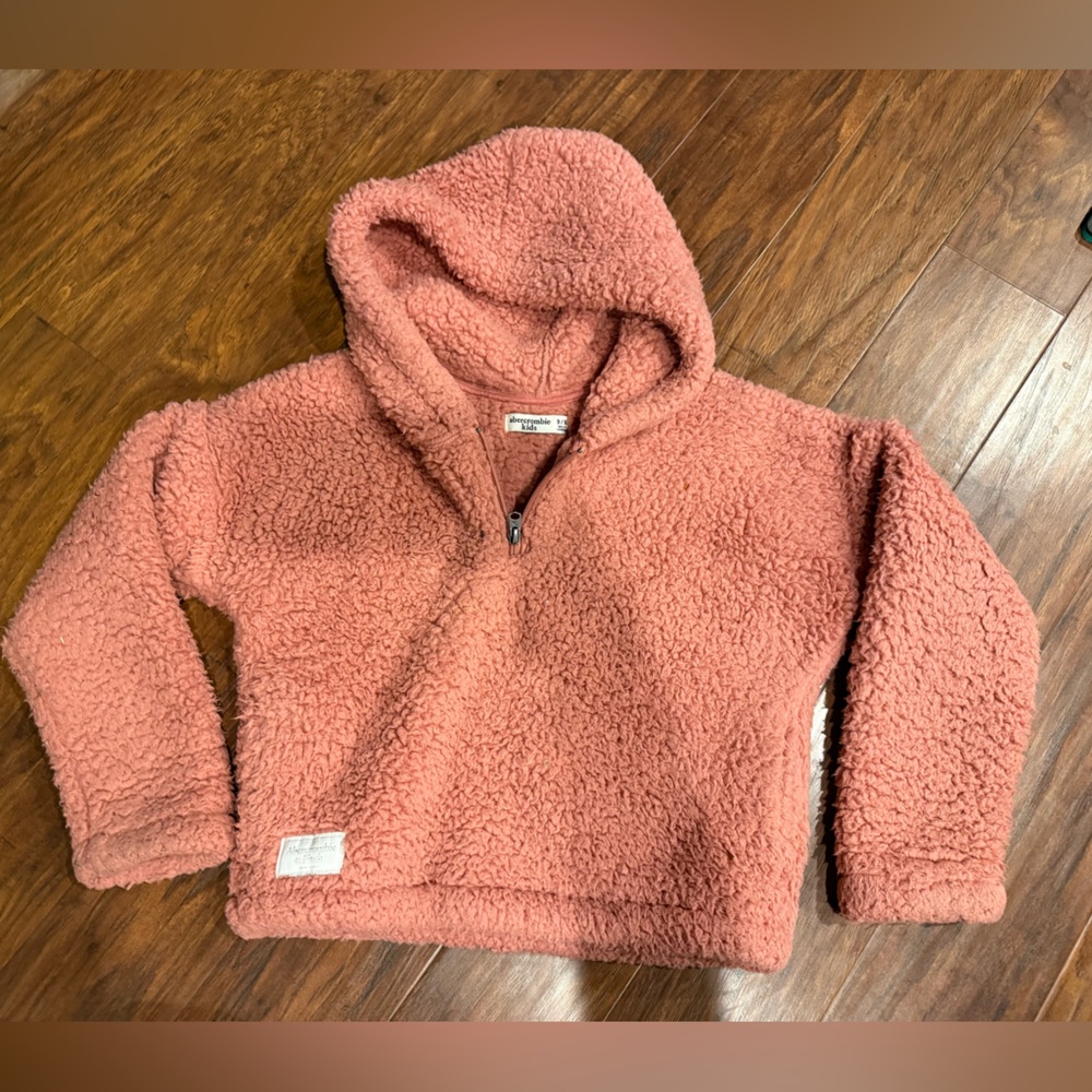Abercrombie & Fitch Kids Pink Sherpa Pullover